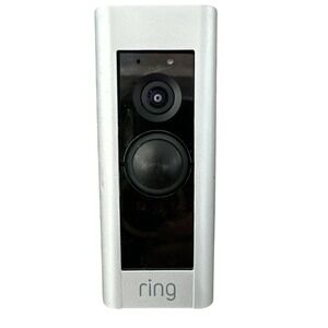 Ring Video Doorbell Pro Silver Fair Hardwired 1080p HD Smart Home Security Cam